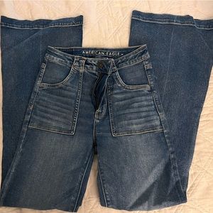 American eagle flare leg jeans